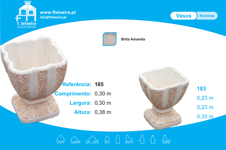 Vaso Quadrado cálice Britado